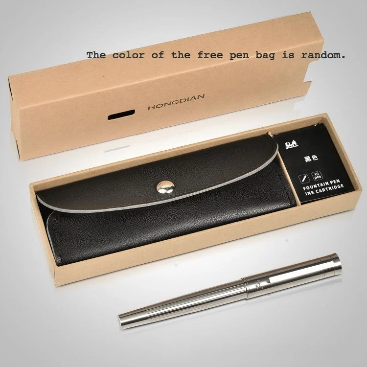 Alloy Metal Lightweight Titanium Fountain Pen Hongdian T1 factory Alloy Metal Lightweight Titanium Fountain Pen Hongdian T1 factory