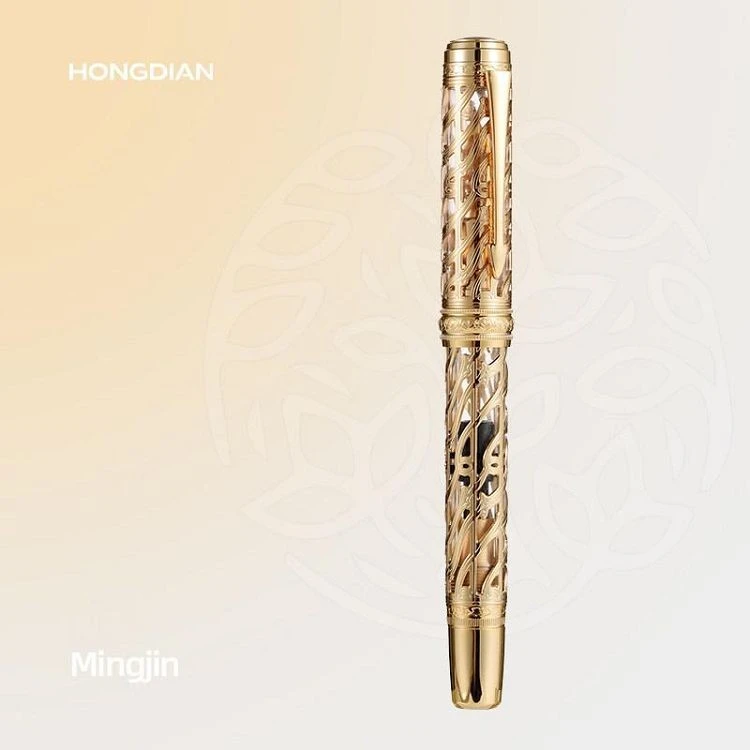 Hollow Carving Design Fashion Fountain Pen Hongdian A6 high quality