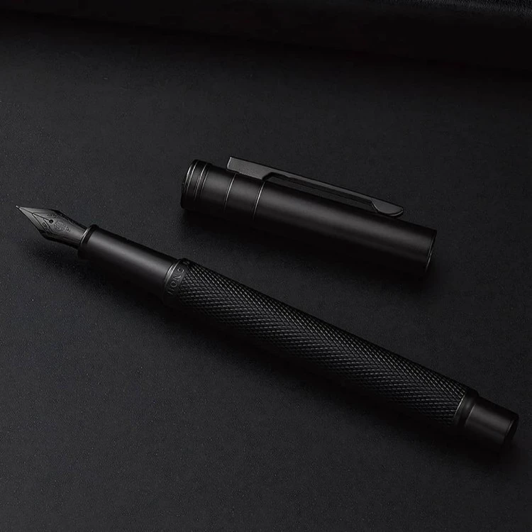 Matte Black Journal Writing Fountain Pen – Hongdian 1850 factory