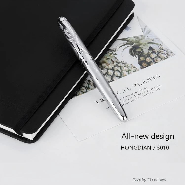 Metal Embossed Design Calligraphy Pen Silver Hongdian 5010 best Metal Embossed Design Calligraphy Pen Silver Hongdian 5010 best