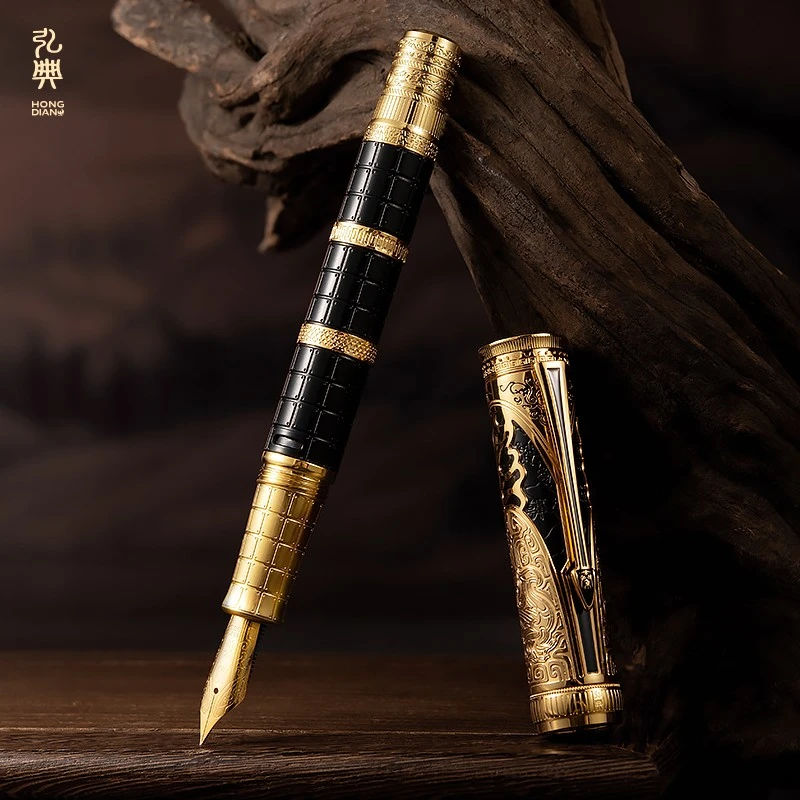 Qin Dynasty 14K Gold Nib Entry Level Gold Nib Fountain Pen Hongdian D5 suppliers Qin Dynasty 14K Gold Nib Entry Level Gold Nib Fountain Pen Hongdian D5 suppliers