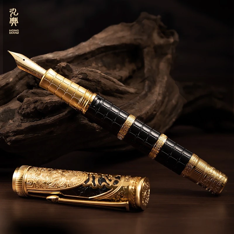 Qin Dynasty 14K Gold Nib Entry Level Gold Nib Fountain Pen Hongdian D5 factory Qin Dynasty 14K Gold Nib Entry Level Gold Nib Fountain Pen Hongdian D5 factory