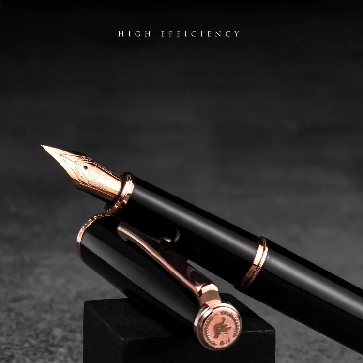 Retro Gift Rose Gold Ink Fountain Pen-hongdian920 factory Retro Gift Rose Gold Ink Fountain Pen-hongdian920 factory