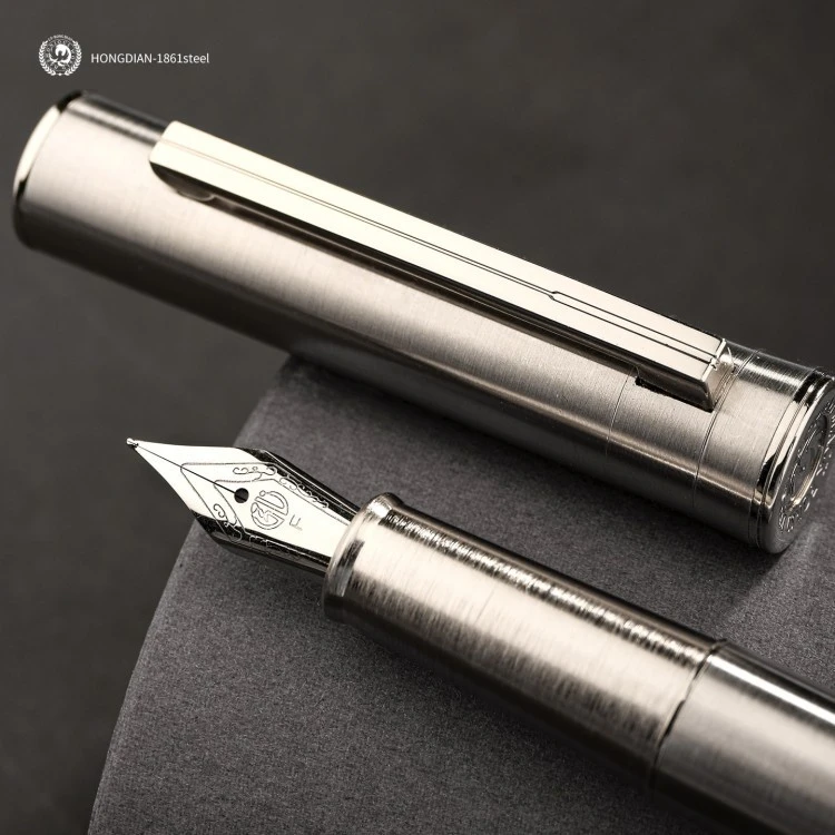 Stainless Steel Silver Dip Pen Hongdian 1861 Pro factory Stainless Steel Silver Dip Pen Hongdian 1861 Pro factory